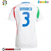 Ženske Nogometnih dresov Italija Federico Dimarco #3 Gostujoči EP 2024 Kratki rokavi